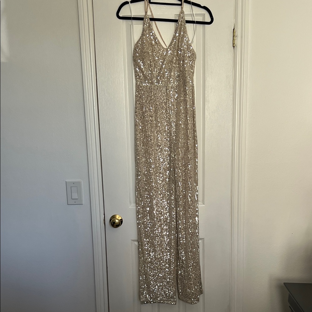 Aakaa Gold Sequin Fabric